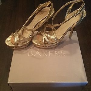 Bakers gold heels